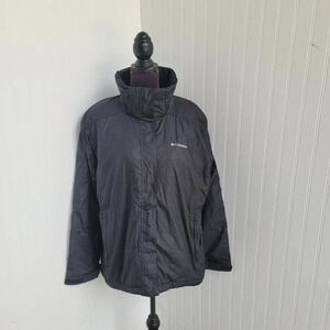 Columbia Sportswear Black Lighweight Puffer Warm Jacket Zip 1X